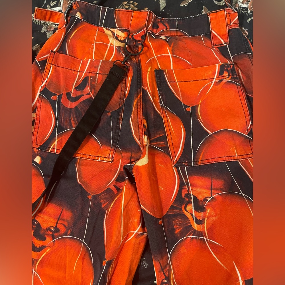 DollskillxHorror Pennywise wide leg cargo pants - Picture 3 of 3